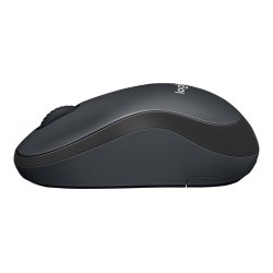 Logitech M220 Silent Optisk Trdls kompakt stille mus SortBrun