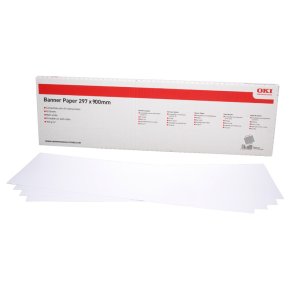OKI Papir A4 Bannerpapir mat 2 lngder - 210 x 900 mm -  215 x 1200 mm