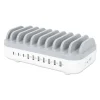 Ladestation USB ladestand 10 enheder 3xUSB-C og 7xUSB-A 120W opladningsstation gr�/hvid