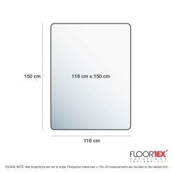 Underlag stoleunderlag stol skrivebord Advantage PVC 116 x 150 cm til gulv