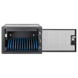 Ladestation USB-C Ladeskab med l�s til 12 Tablets iPad smartphone op til 16"  ladekabler medf�lger