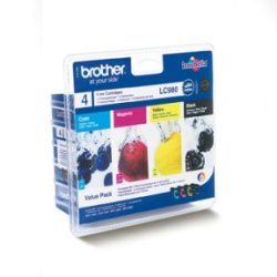 Brother blkpatroner LC980BK, C, M, Y