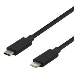 Kabel ladekabel USB-C - Lightning Cable 1m sort hvid