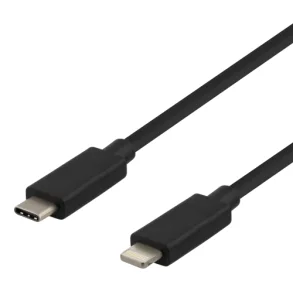 Kabel ladekabel USB-C - Lightning Cable 1m sort hvid