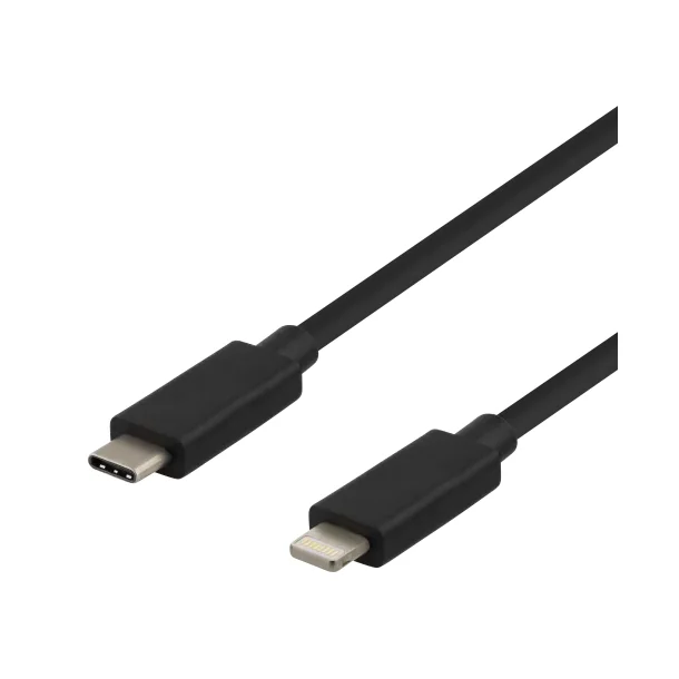 Kabel ladekabel USB-C - Lightning Cable 1m sort hvid