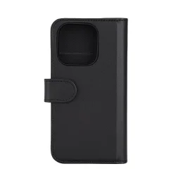 Cover og Pung 2-i-1 til iPhone 15 Pro aftageligt magnetisk cover sort