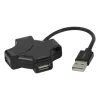 USB Mini Hub overfrsel 480Mbps opladerkit Vlg 4 x USB-A eller 7 x USB-A Sort 
