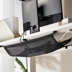 Kabelhndtering net under til under skrivebordet 34 x 69 cm sort