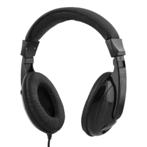Headset Over-ear hovedtelefoner med volumekontrol kabel Sort vlg USB-C eller 3,5mm stik 