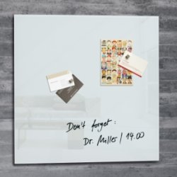 Sigel glastavle Artverum magnetisk sort el. hvid 