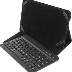Tastatur og cover etui trdls Bluetooth tastatur sort til 10" tablet  
