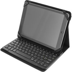 Tastatur og cover etui trdls Bluetooth tastatur sort til 10" tablet  