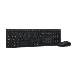 LENOVO Professional tr�dl�s s�t keyboard og mus full size med Microsoft Copilot-tast Nordisk 