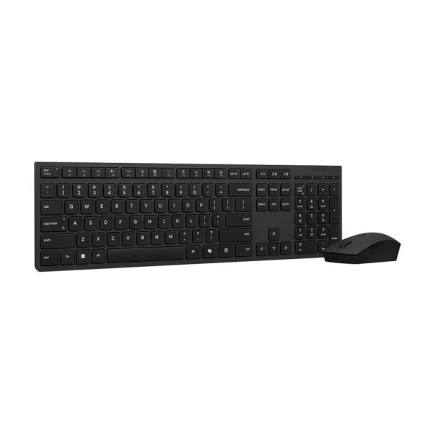 LENOVO Professional tr�dl�s s�t keyboard og mus full size med Microsoft Copilot-tast Nordisk 