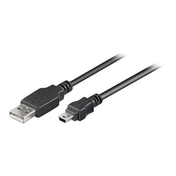 USB 2.0 kabel USB-A til Mini USB-B flere lngder