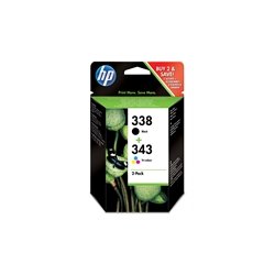 HP No337 sort eller No343 farve blkpatron 