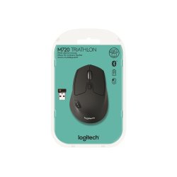 Logitech M720 Triathlon Optisk Trdls Sort