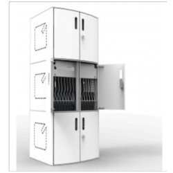 Ladestation med ls ladeskab med vogn til 32 ipad tablets op til 13" 