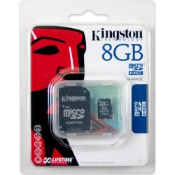 Kingston memorykort, microSDHC, 8GB 16GB 32GB