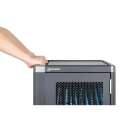 Ladestation ladeskab Charging Cart med l�s til 30 USB-C enheder tablet b�rbar Cromebook op til 14!" inkl. kabler 