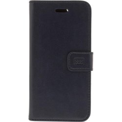 Lderfodral flip case til iPhone 6 Sort Brun Bl