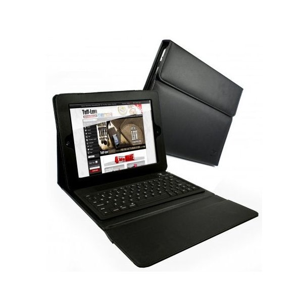 Cover 2-i-n med keyboard iPad/ iPad 2 DK tastatur