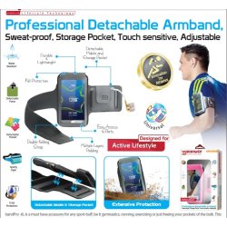 Sportsarmbnd til iPhone 6 Sort, Rd, Pink