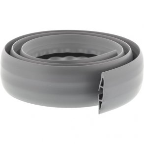 Kabelkanal i gummi med plads til 3 kabler 1,8m gr