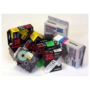 Brother Sort tekst p klar tape - ekstra strk 