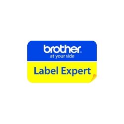 Brother Sort tekst p klar tape - ekstra strk 