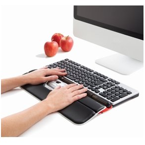 RollerMouse Contour Red Plus Wireless med keyboard