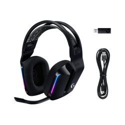 Logitech G G733 LIGHTSPEED Wireless RGB Gaming Headset Trdls Hretelefoner Sort