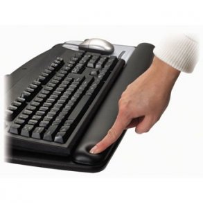 Hndledssttte 3M til keyboard, sort stof eller kunstlder