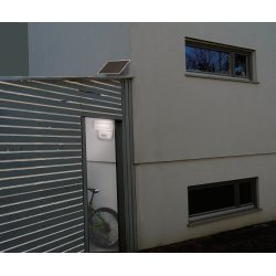 Solar LED Lys SOL 800 IP44 PIR sensor hvid Solpanel lys 