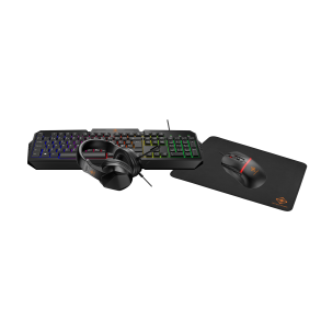 Gaming kit 4-i-1 headset mekanisk tastatur mus og musem�tte RGB lys 