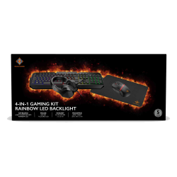 Gaming kit 4-i-1 headset mekanisk tastatur mus og musem�tte RGB lys 