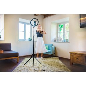 Belysning LED FoldUp gulvstativ til Smartphone Spotlight influencer blogger vlogger