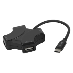 USB Mini Hub overfrsel 480Mbps opladerkit Vlg 4 x USB-A eller 7 x USB-A Sort 