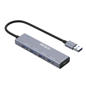 USB Hub 5Gbps opladerkit Vlg 4 x USB-A eller 7 x USB-A tilslut USB-C Gr