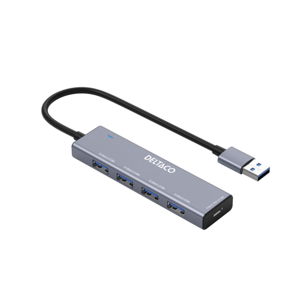 USB Hub 5Gbps opladerkit Vlg 4 x USB-A eller 7 x USB-A tilslut USB-C Gr
