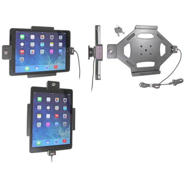 Tablet holder Brodit aktiv holder med ls og cigarstik til Appel iPad 9,7" 5th 6th New og Air  
