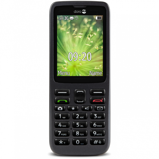 Doro 5517 brugervenlig billig mobiltelefon 3G farve GRAFIT