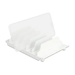 Universal holder Device Stand til 6 tablet eller smartphone sort el. Hvid