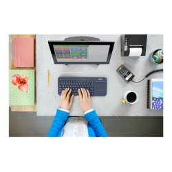 Logitech K400 Touch keyboard trdlst Nordisk 