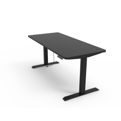 Skrivebord Flexi hve snkebord hvid el. sort elektrisk 