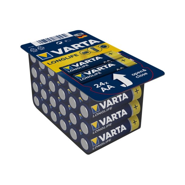 Batteri Varta Longlife type Standardbatteri 24 stk vlg AA eller AAA