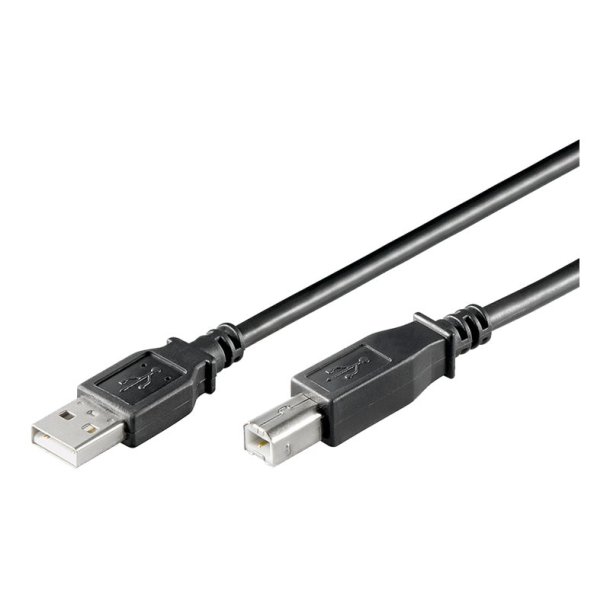 USB 2.0 kabel USB-A til USB-B flere lngder