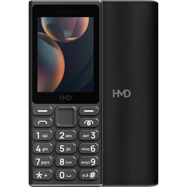 Nokia 105 HMD (2024) 2,4" skrm mobiltelefon 4G 64MB Ram / 128MB FM-radio lommelygte dual-SIM sort 