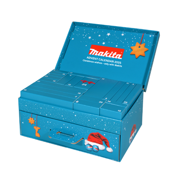Makita Advents- og Julekalender 2025 24 dele Kvalitetsvrktj og tilbehr  Perfekt gave