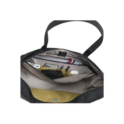 Laptop shopper Bag Eco Motion skuldertaske notebook tablet 13-14,1" sort el Gr